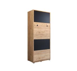 ArtAbiks Sklápacia posteľ CASE LOFT BLACK | vertikálna 90 x 200 cm #1 small