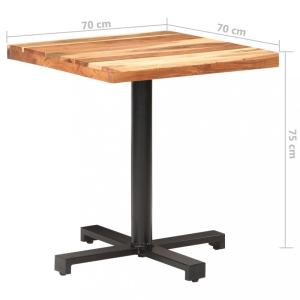 Bistro stôl na kolieskach Dekorhome 50x50x75 cm #1 small
