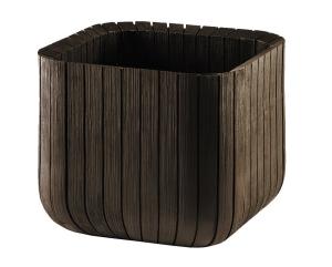 KETER Kvetináč CUBE PLANTER S | hnedá