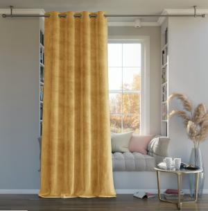 ArtFlhf Tieniaci záves DUFFY EYELETS K | horčicová 140 x 250 cm #1 small