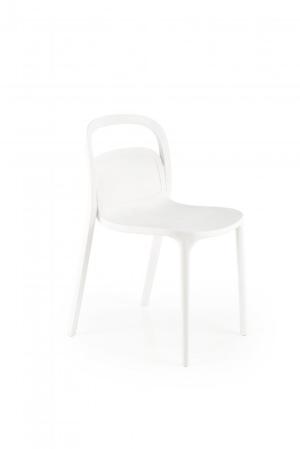 Stohovateľná jedálenská stolička K490 Halmar Biela