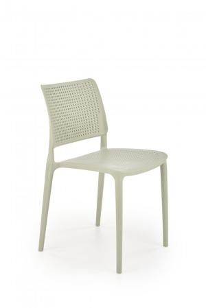 Stohovateľná jedálenská stolička K514 Halmar Svetlozelená